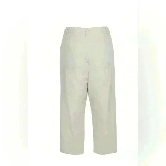 Vintage 90s Bill Blass petite cropped straight leg pants capris - Picture 3 of 8